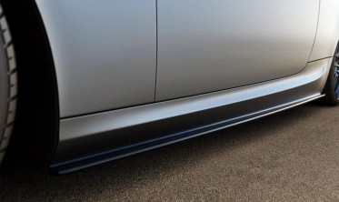 Тюнинговые листвы под пороги BMW 3 E92 M-Pack  фото
