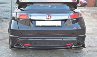 Центральный диффузор заднего бампера Honda Civic VIII type S/R фото