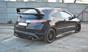Центральный диффузор заднего бампера Honda Civic VIII type S/R фото
