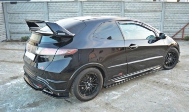 Бічні накладки на пороги Honda Civic 8 S/R фото