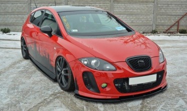 Тюнинговый диффузор под передний бампер Seat Leon mk2 MS Design фото