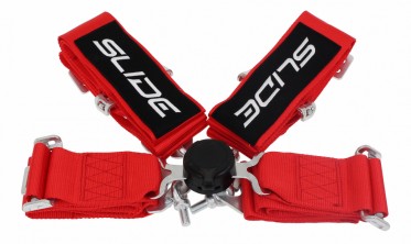спортивные ремни четырехточечные SLIDE Quick Red фото