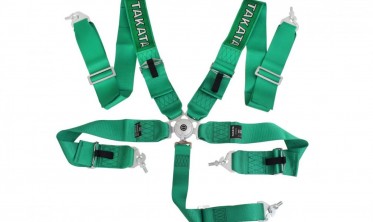 ремни безопасности 5-точечные в стиле Takata harness Green фото
