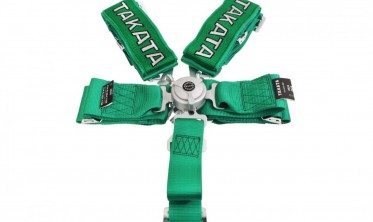 ремни безопасности 5-точечные в стиле Takata harness Green фото