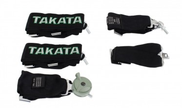 ремені безпеки 6-точкові у стилі Takata Black фото