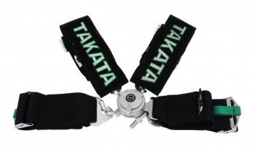 спортивные 4-точечные ремни в стиле Takata harness Black фото