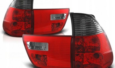 Тюнинговые задние фонари BMW X5 E53 red/smoke фото