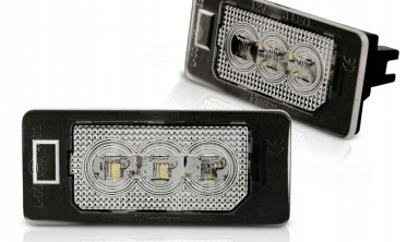LED подсветка номера AUDI Q5, A1, A4, A5, A6, A7, TT, VW PASSAT B6, SKODA FABIA, YETI, SUPERB фото