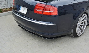 Центральний дифузор на задній бампер Audi A8 D3 фото