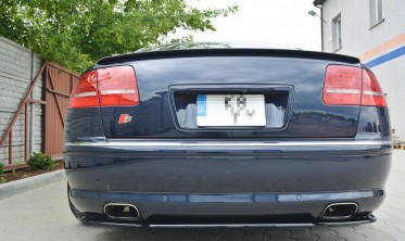 Центральний дифузор на задній бампер Audi A8 D3 фото