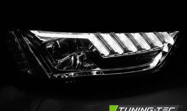 Тюнинговые передние фары AUDI A4 B8 рестайл под заводс. ксенон фото