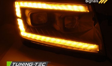 Чорні фари передні VW CRAFTER II з динамічними поворотами фото