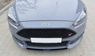 Центральная накладка на передний бампер Ford Focus 3 рест. ST  фото