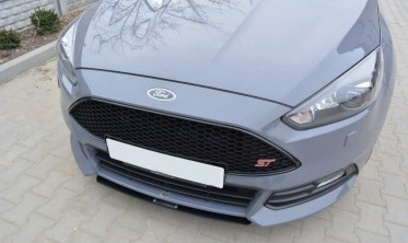 Центральная накладка на передний бампер Ford Focus 3 рест. ST  фото