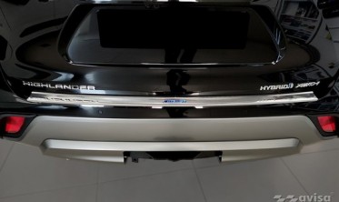 накладка для защиты заднего бампера TOYOTA HIGHLANDER 4 фото
