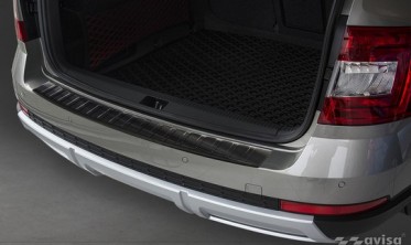 защитная накладка на задний бампер Skoda Octavia 3 Scout фото