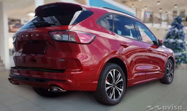 Захисна накладка (планка) з нержавіючої сталі на задній бампер Ford Kuga 3 ST-Line фото