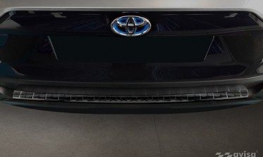 захисна накладка з нержавіючої сталі на задній бампер TOYOTA RAV4 5 фото