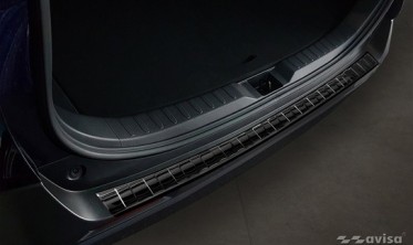 захисна накладка з нержавіючої сталі на задній бампер TOYOTA RAV4 5 фото