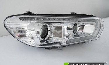 Передні тюнінгові фари VW SCIROCCO дорестайл з ДХО фото