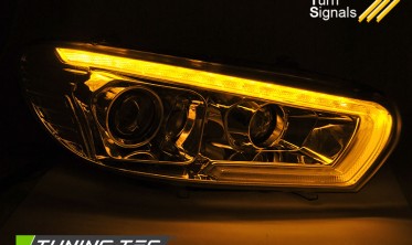Передні тюнінгові фари VW SCIROCCO дорестайл з ДХО фото