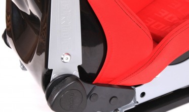 Спортивні склопластикові сидіння LOW MAX K608 Welur Bride Red фото