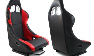 Спортивное сиденье (ковш) MONZA RACE PLUS RED, экокожа фото