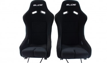 Ковші автомобільні SLIDE R1 тканина Black S фото