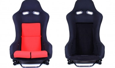 Универсальные ковши для автомобиля GTR ткань Black/Red фото