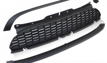 Решетка радиатора MINI COOPER R56 / R57 / R55 в JCW стиле, черная матовая фото