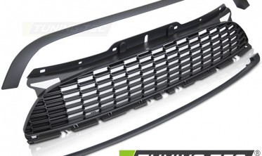 Тюнинговая решетка Mini Cooper R56 / R57 / R55 в стиле JCW, черная матовая фото