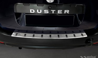 Захисна накладка (ліства) Strong на задній бампер Dacia Duster фото