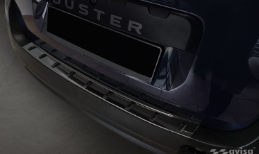 накладка STRONG з нержавіючої сталі на задній бампер Dacia Duster фото