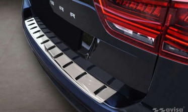 Защитная планка Strong на задний бампер Seat Alhambra 2, VW Sharan 2 фото