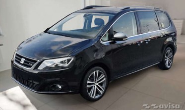 Защитная планка Strong на задний бампер Seat Alhambra 2, VW Sharan 2 фото