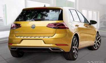 накладка STRONG для захисту заднього бампера VW Golf 7 Hatchback фото