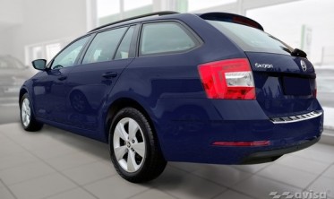 Накладка (ліства) Strong для захисту заднього бампера Skoda Octavia 3 рестайл Kombi фото