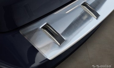 Накладка (ліства) Strong для захисту заднього бампера Skoda Octavia 3 рестайл Kombi фото