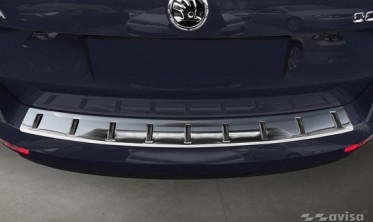 Накладка (ліства) Strong для захисту заднього бампера Skoda Octavia 3 рестайл Kombi фото