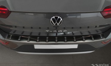 чорна накладка STRONG на задній бампер Volkswagen T-Roc фото