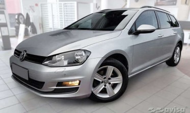 накладка STRONG на задний бампер VW Golf VII дорестайл универсал фото