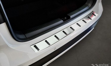 Накладка (планка) Strong для захисту заднього бампера Volkswagen T-Cross фото