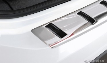 Накладка (планка) Strong для захисту заднього бампера Volkswagen T-Cross фото
