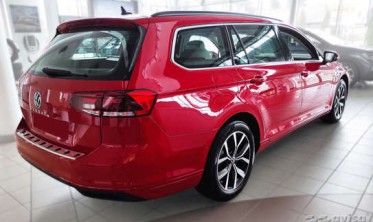 Листва Strong для защиты заднего бампера VW Passat B8 Variant фото
