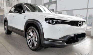 Защитная листва Strong на задний бампер Mazda MX-30 фото