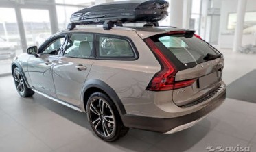 чорна накладка STRONG на задній бампер Volvo V90 фото