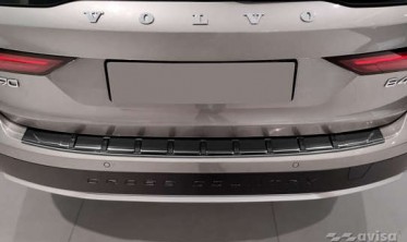 чорна накладка STRONG на задній бампер Volvo V90 фото