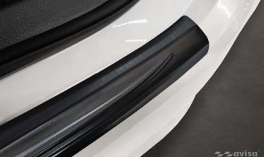 Защитная листва на задний бампер Toyota Corolla 12 седан фото