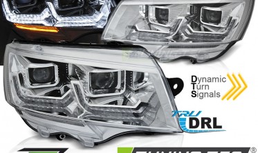 Діодні передні фари VW T6.1 післярестайл з ДХО фото