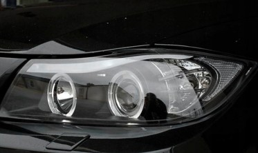 Фары передние тюнинговые BMW E90, E91 с кольцами 05-08  фото